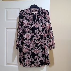 Long sleeve bohemian dress, worn once